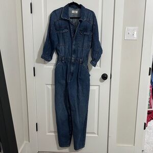 FREE PEOPLE SIZE M Denim Jumpsuit